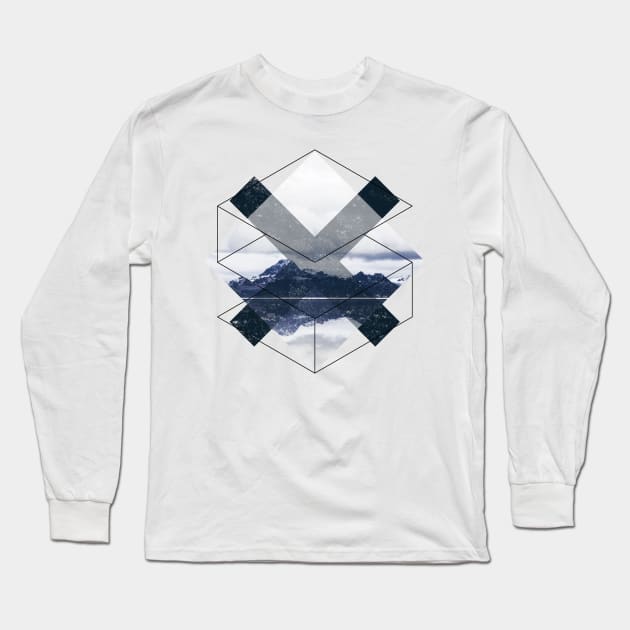 Geometric Ensemble Long Sleeve T-Shirt by NJORDUR